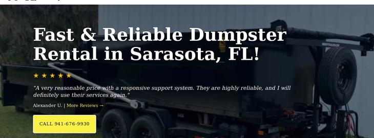 Sarasota Dumpster Rental